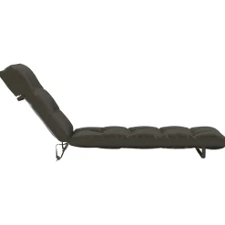 vidaXL Ligstoel Kussen VIANEN 100% Polyester Antraciet 200 x 50 x 8 cm