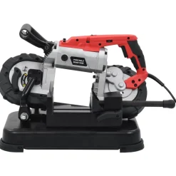 vidaXL Lintzaagmachine met basis en draagkoffer staal