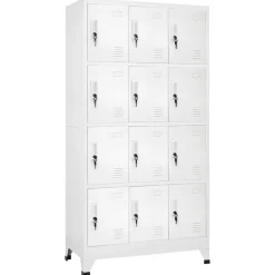 vidaXL Lockerkast met 12 compartimenten 90x45x180 cm