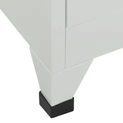 vidaXL Lockerkast met 6 vakken 90x45x180 cm staal grijs