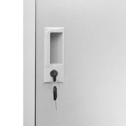 vidaXL Lockerkast 90x45x92,5 cm staal lichtgrijs