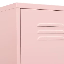 vidaXL Lockerkast 35x46x180 cm staal roze