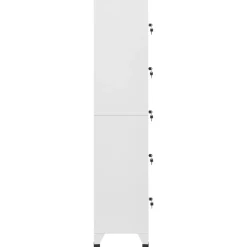 vidaXL Lockerkast 38x40x180 cm staal lichtgrijs