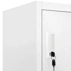 vidaXL Lockerkast 90x40x180 cm staal lichtgrijs