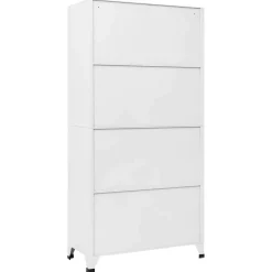 vidaXL Lockerkast 90x40x180 cm staal lichtgrijs
