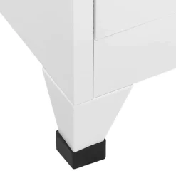 vidaXL Lockerkast 90x40x180 cm staal lichtgrijs