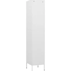 vidaXL Lockerkast 35x46x180 cm staal wit