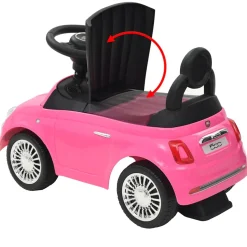vidaXL Loopauto Fiat 500 roze