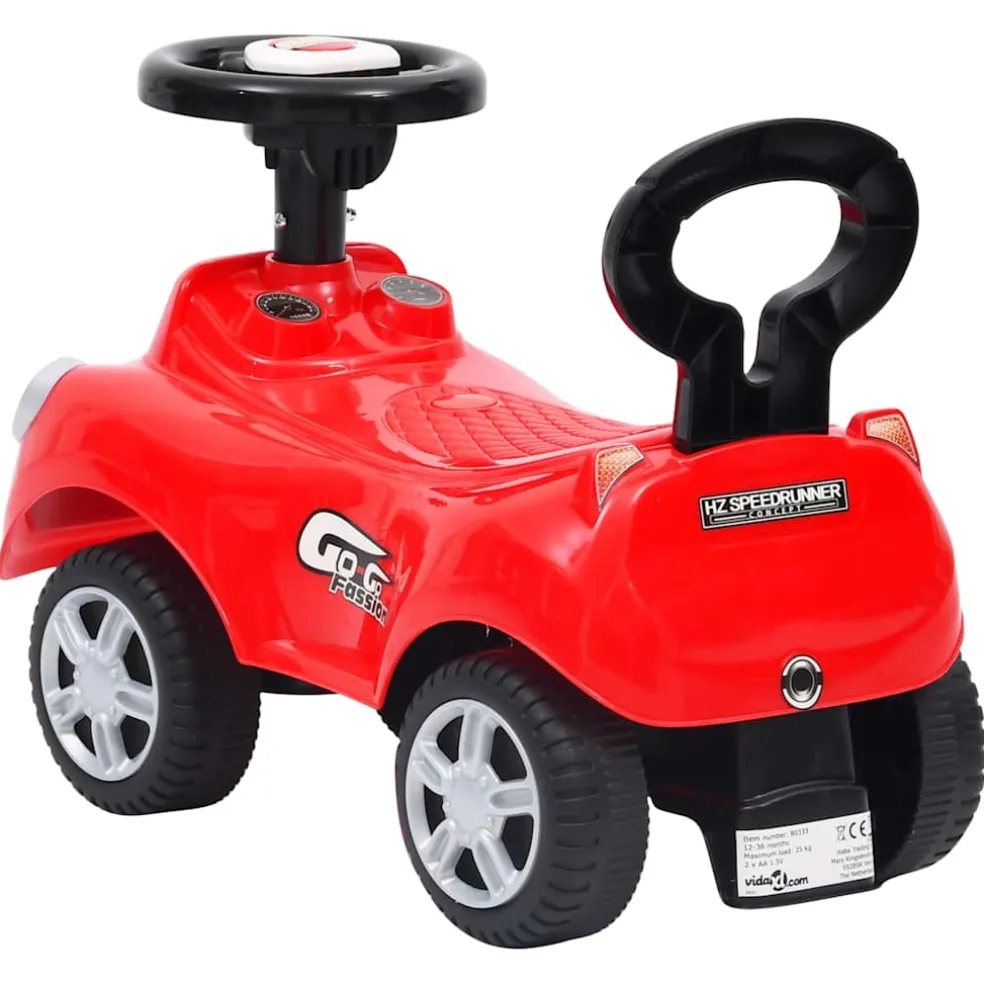 vidaXL Loopauto rood
