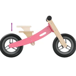 vidaXL Loopfiets voor kinderen roze