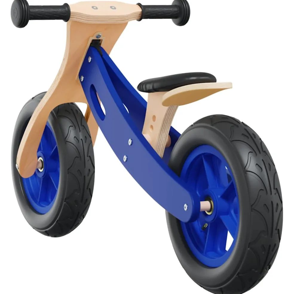 vidaXL Loopfiets voor kinderen met luchtbanden blauw