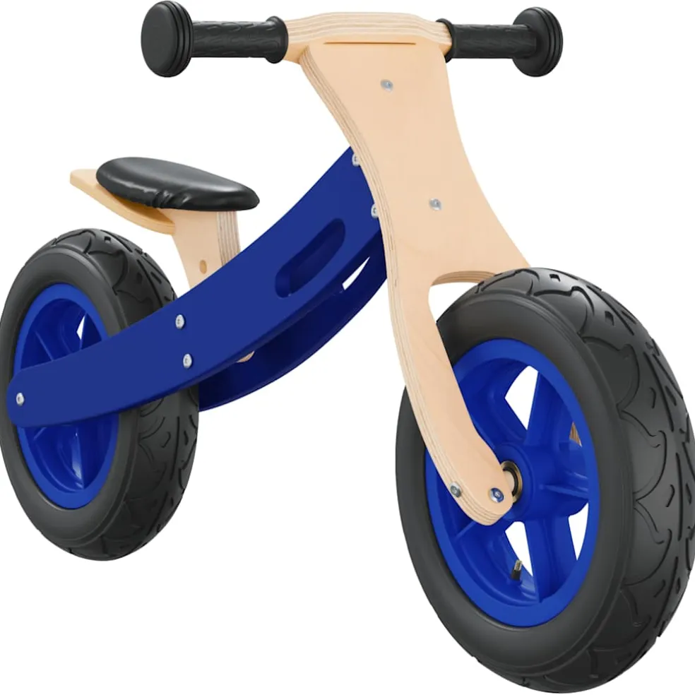 vidaXL Loopfiets voor kinderen met luchtbanden blauw