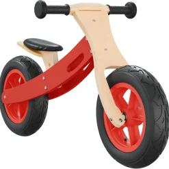 vidaXL Loopfiets voor kinderen met luchtbanden rood