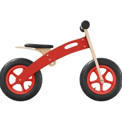 vidaXL Loopfiets voor kinderen met luchtbanden rood