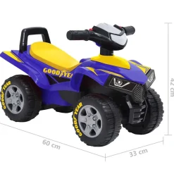 vidaXL Loopquad Goodyear blauw