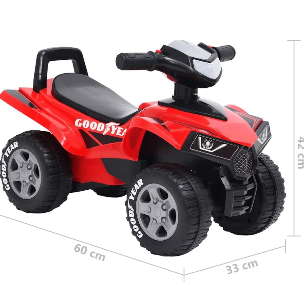 vidaXL Loopquad Goodyear rood