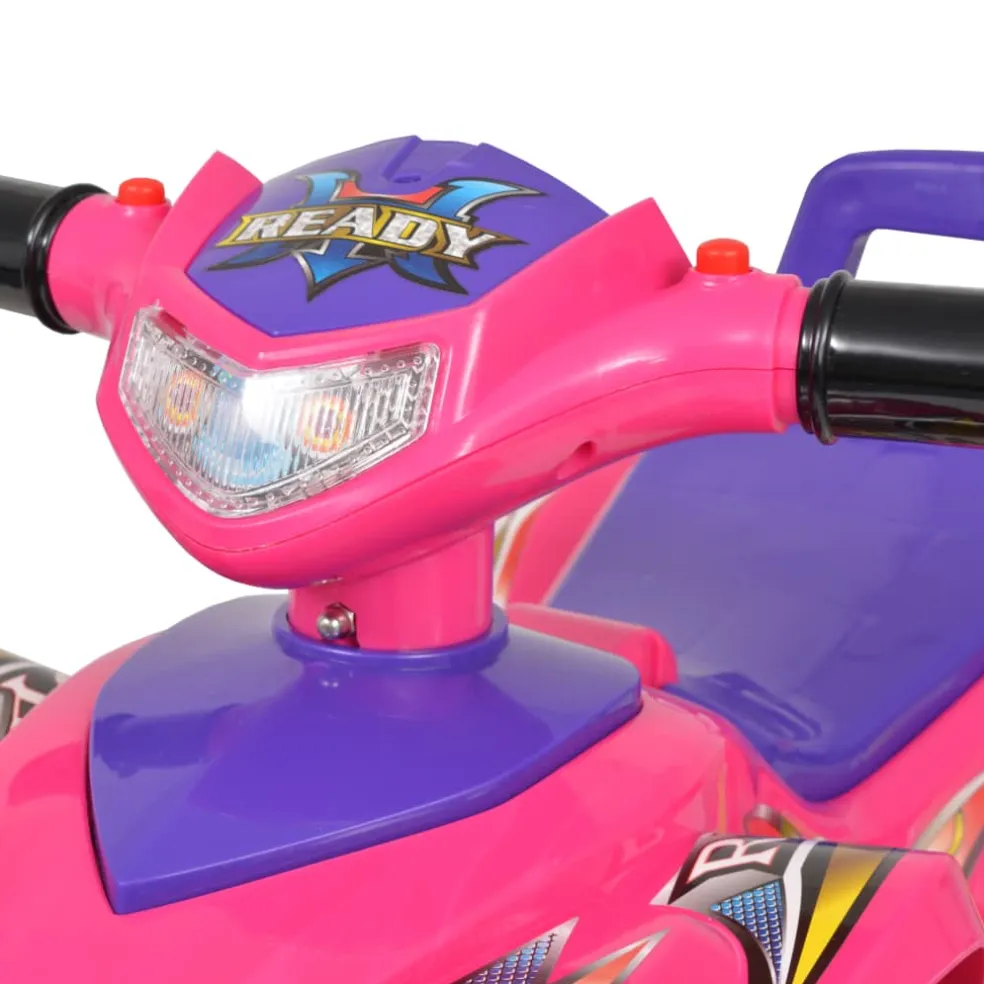 vidaXL Loopquad met licht en geluid roze en paars