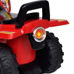 vidaXL Loopquad met licht en geluid rood