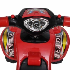 vidaXL Loopquad met licht en geluid rood