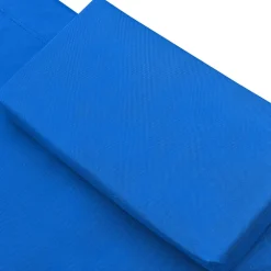 vidaXL Loungebed stof blauw