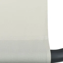 vidaXL Loungebed stof crème