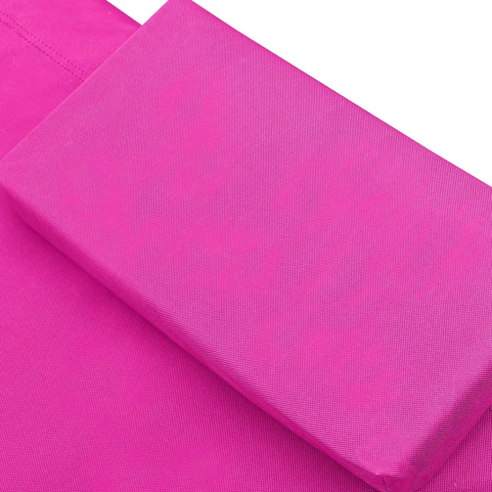 vidaXL Loungebed stof roze