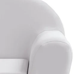 vidaXL Loungestoel voor kinderen uitklapbaar lichtgrijs
