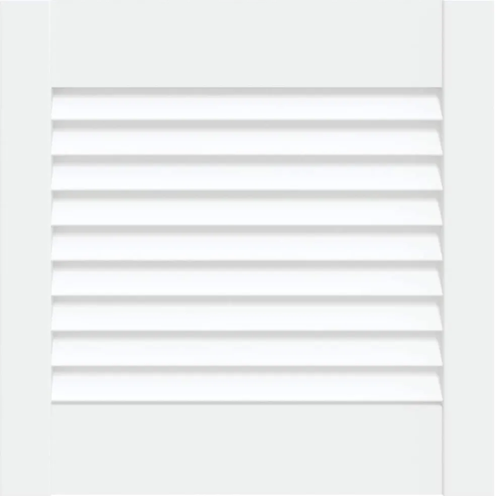 vidaXL Louvrede deuren Wit 39,5 x 39,4 cm Massief grenenhout