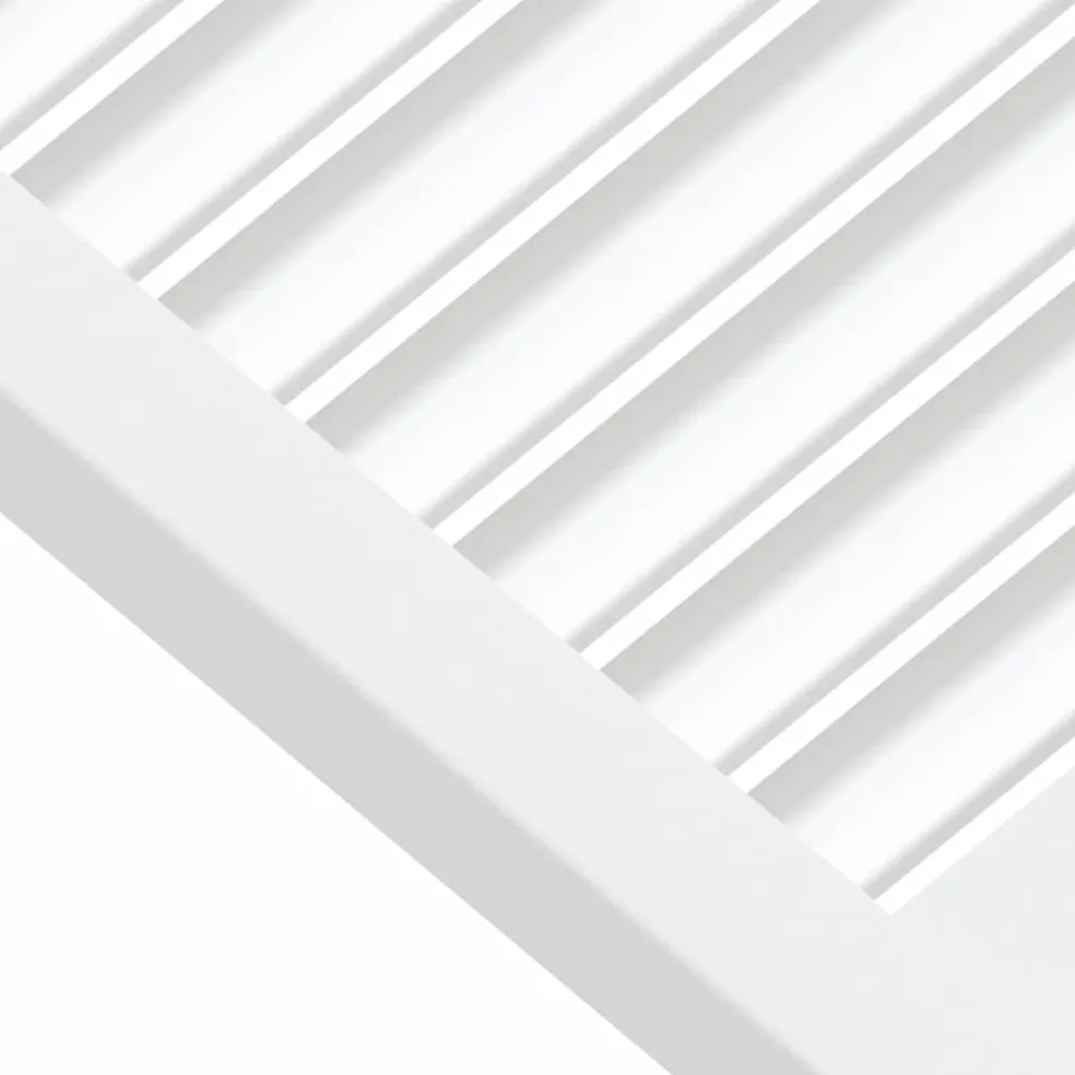 vidaXL Louvrede deuren Wit 39,5 x 39,4 cm Massief grenenhout