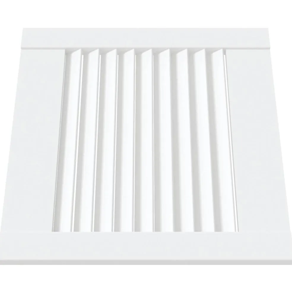 vidaXL Louvrede deuren Wit 39,5 x 39,4 cm Massief grenenhout