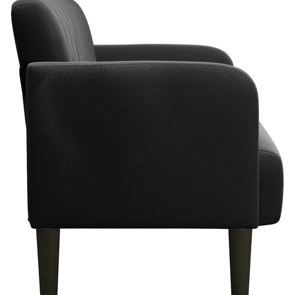 vidaXL Loveseat bank 109 cm fluweel zwart