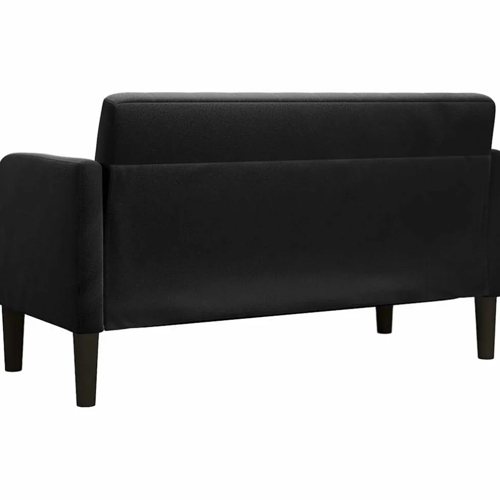 vidaXL Loveseat bank 109 cm fluweel zwart
