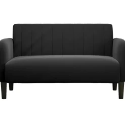 vidaXL Loveseat bank 109 cm fluweel zwart