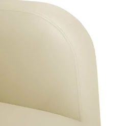 vidaXL Loveseat bank 110 cm kunstleer crèmekleurig