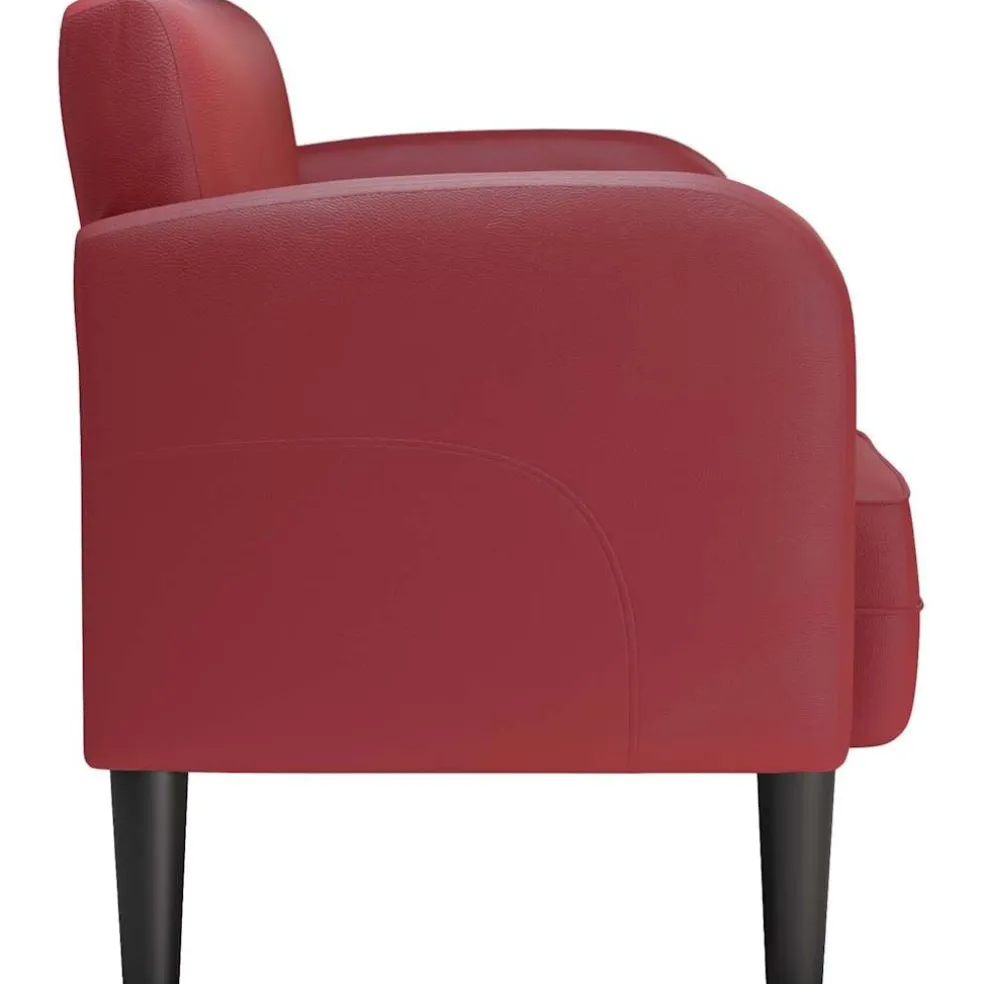 vidaXL Loveseat bank 110 cm kunstleer wijnrood