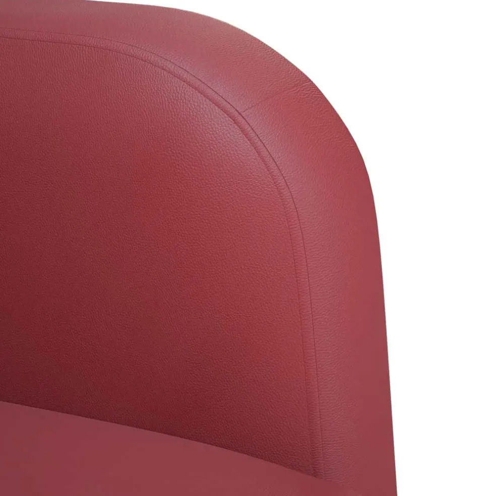 vidaXL Loveseat bank 110 cm kunstleer wijnrood