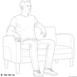 vidaXL Loveseat bank 110 cm kunstleer wijnrood