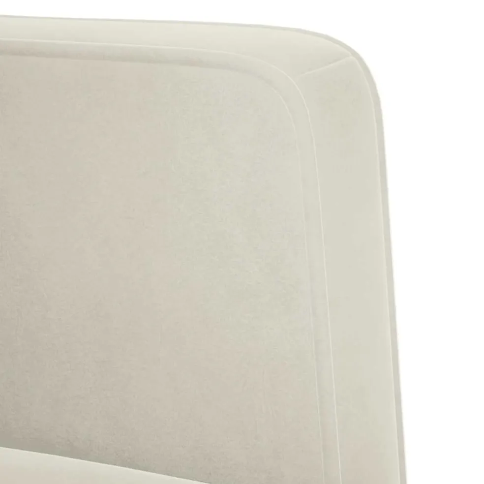 vidaXL Loveseat bank crème 111 cm fluweel