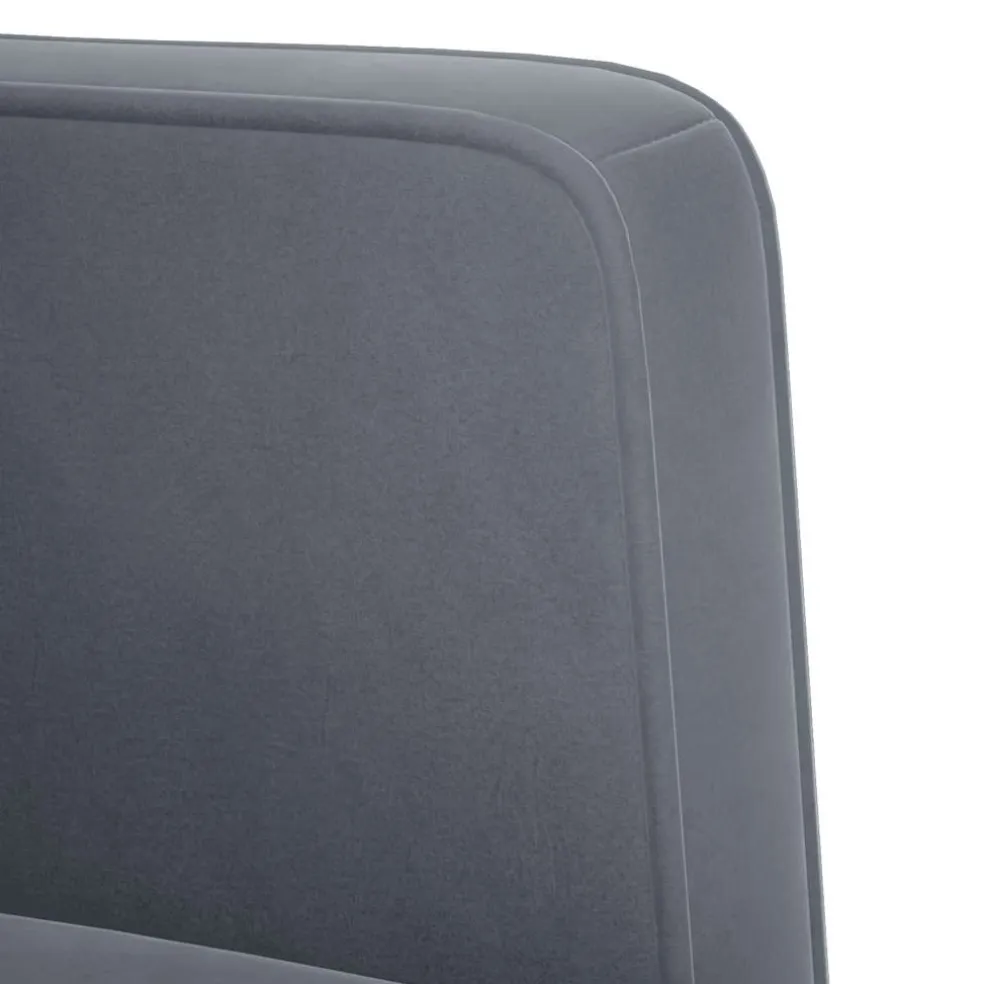 vidaXL Loveseat bank donkergrijs 111 cm fluweel