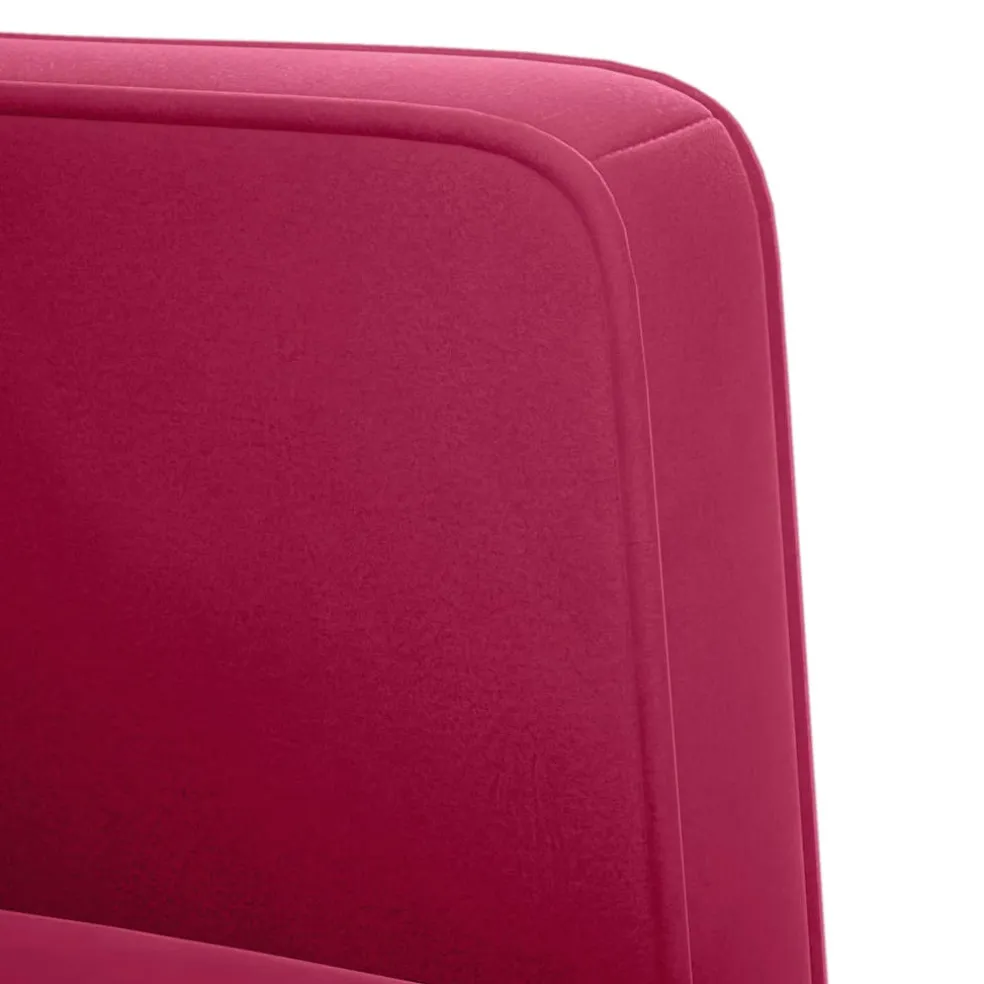 vidaXL Loveseat bank wijnrood 111 cm fluweel