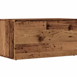 vidaXL LP Opbergbox 69,5x34x36 cm bewerkt hout oud houtkleurig