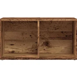 vidaXL LP Opbergbox 69,5x34x36 cm bewerkt hout oud houtkleurig