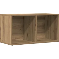 vidaXL LP Opbergbox 69,5x34x36 cm bewerkt hout artisanaal eikenkleurig