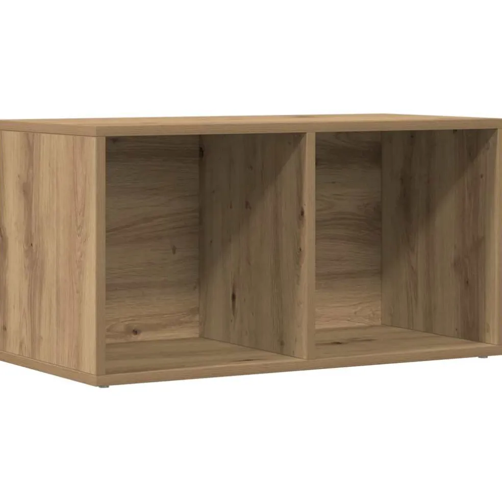 vidaXL LP Opbergbox 69,5x34x36 cm bewerkt hout artisanaal eikenkleurig