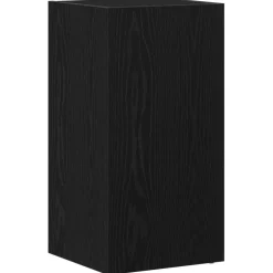 vidaXL LP Opbergbox 71x34x36 cm spaanplaat zwart eikenkleurig
