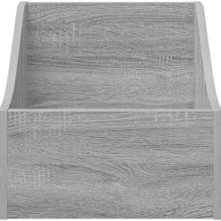 vidaXL LP Recorddoos Grijs Sonoma 37 x 33 x 32 cm Bewerkt hout