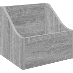 vidaXL LP Recorddoos Grijs Sonoma 37 x 33 x 32 cm Bewerkt hout
