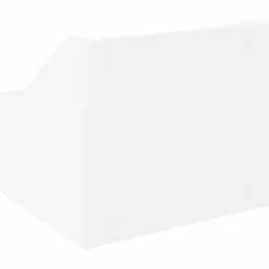 vidaXL LP Recorddoos Wit 37 x 33 x 32 cm Bewerkt hout