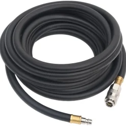 vidaXL Luchtslang hybride 0,6'' 2 m rubber en pvc zwart