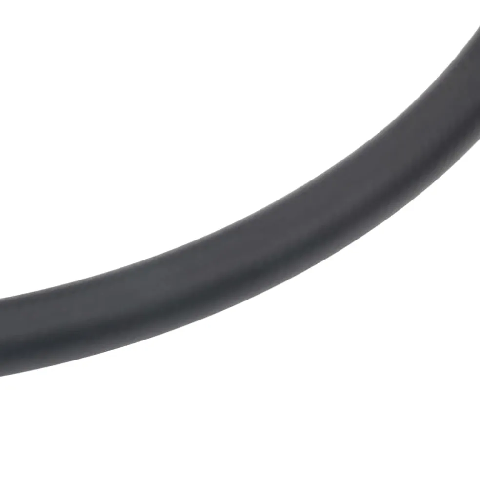 vidaXL Luchtslang hybride 0,6'' 2 m rubber en pvc zwart